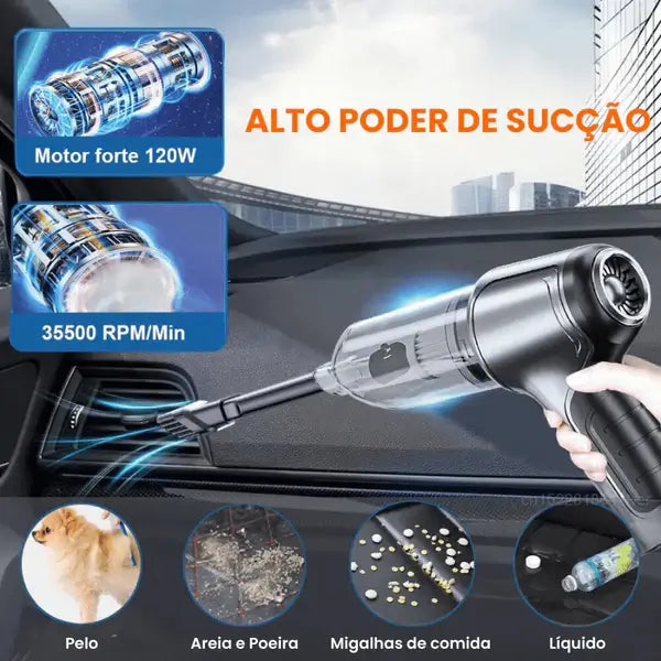 Aspirador de Pó Portátil 4 em 1 - Collinas® – FRETE GRÁTIS! ✅ 🚚
