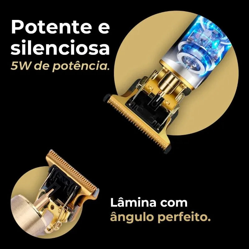 Mini Máquina De Cortar Cabelo e Barba Masculina Elétrico Profissional