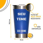 Copo Térmico Personalizado - Seu Time, Seu Nome! 🔥Oferta 47% OFF - Black Friday