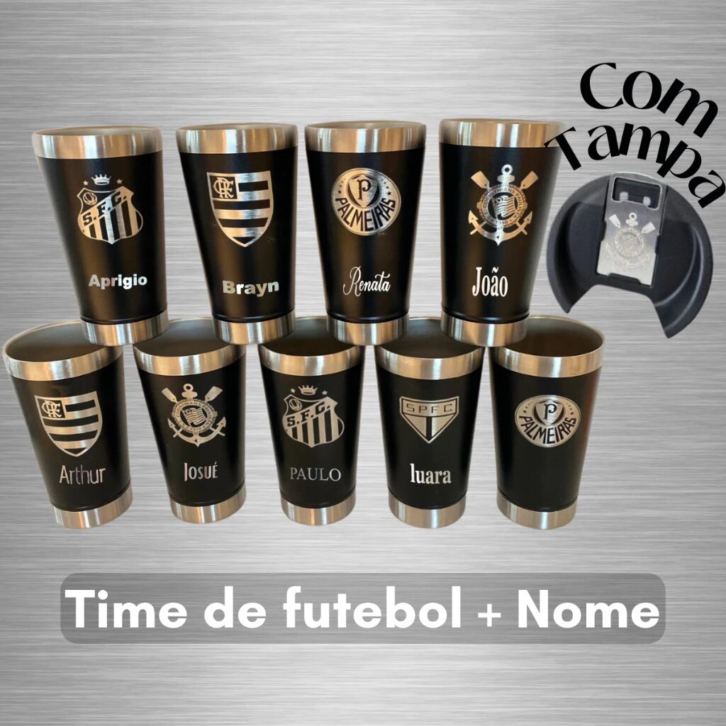Copo Térmico Personalizado - Seu Time, Seu Nome! 🔥Oferta 47% OFF - Black Friday