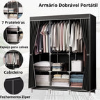 Guarda Roupa Dobrável- Portátil Organizar de Roupas