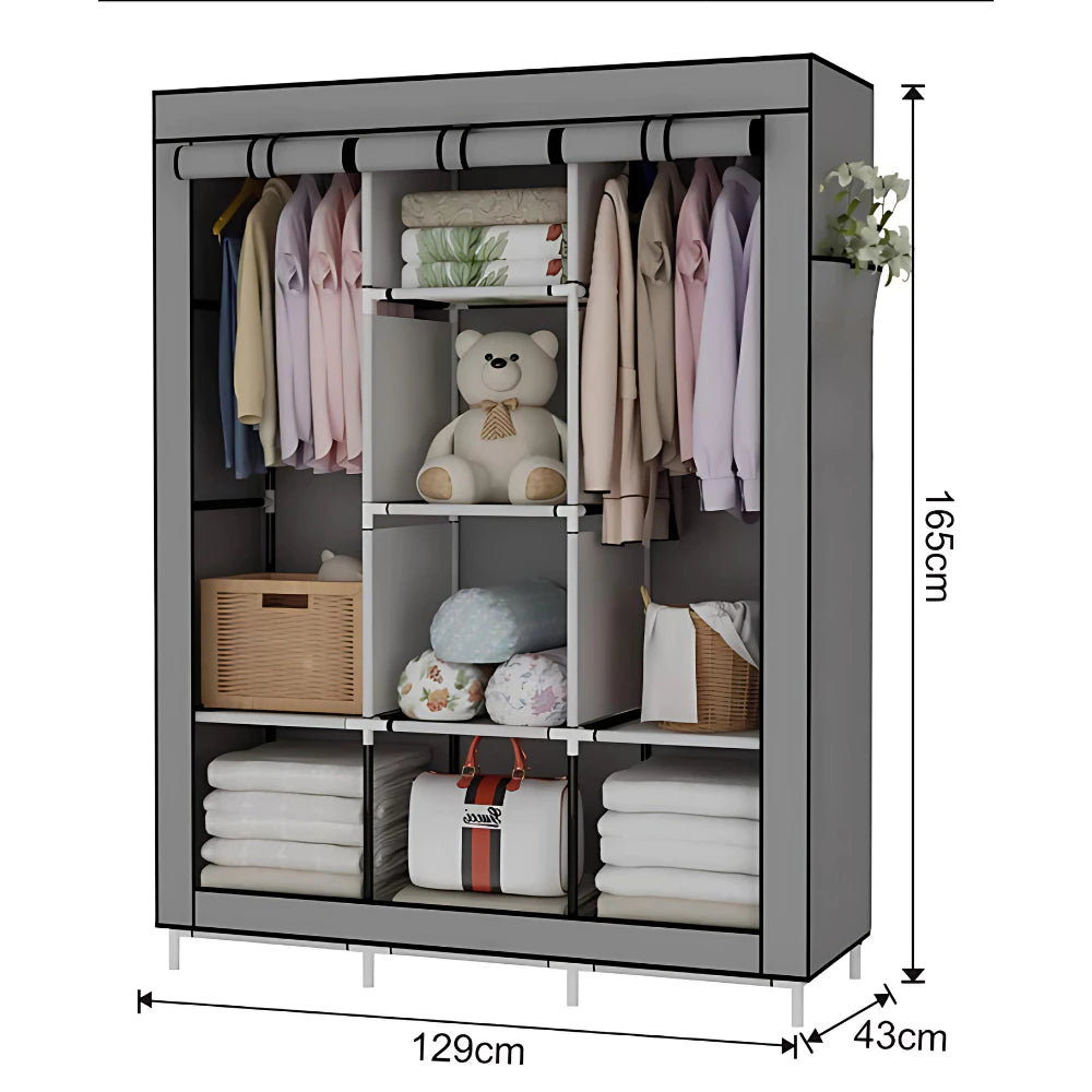 Guarda Roupa Dobrável Organizador De Roupas QUEBOM